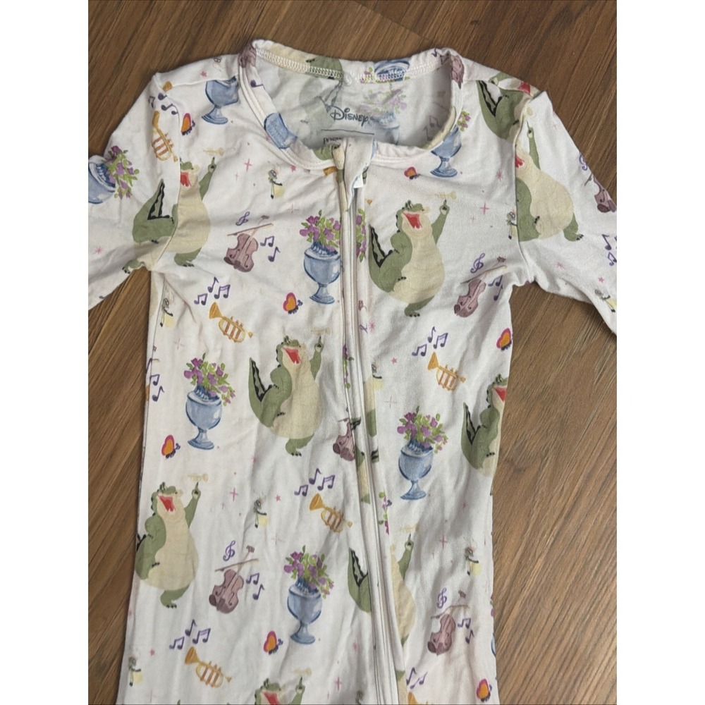 Posh Peanut Baby Girls 18-24 Months Disney Princess Frog Louis Sleeper Pajamas - Picture 2 of 6